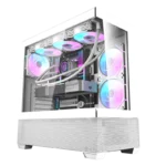Defender ZX3 Mid-Tower Computer Case Gaming Cabinet - White