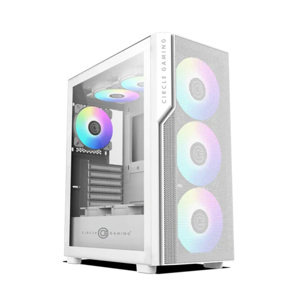 Eliminator X5 TYPEC 2.0 Mid-Tower Computer Case Gaming Cabinet - White