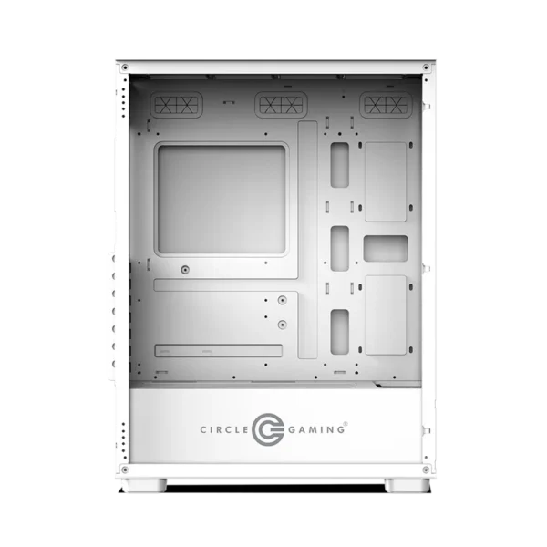 Eliminator X5 TYPEC 2.0 Mid-Tower Computer Case Gaming Cabinet - White - Image 3