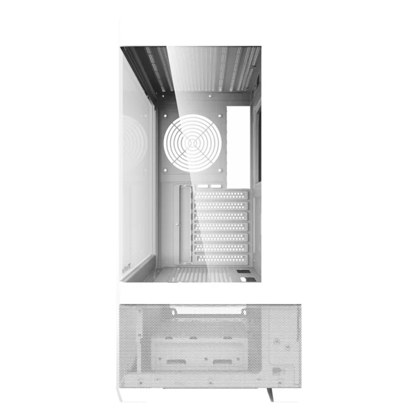 Defender ZX3 Mid-Tower Computer Case Gaming Cabinet - White - Image 2
