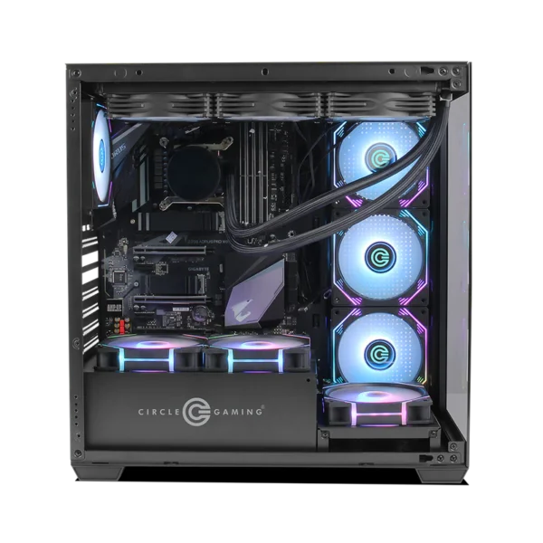 Defender ZX1 Mid- Tower Computer Case Gaming Cabinet - Black - Image 2