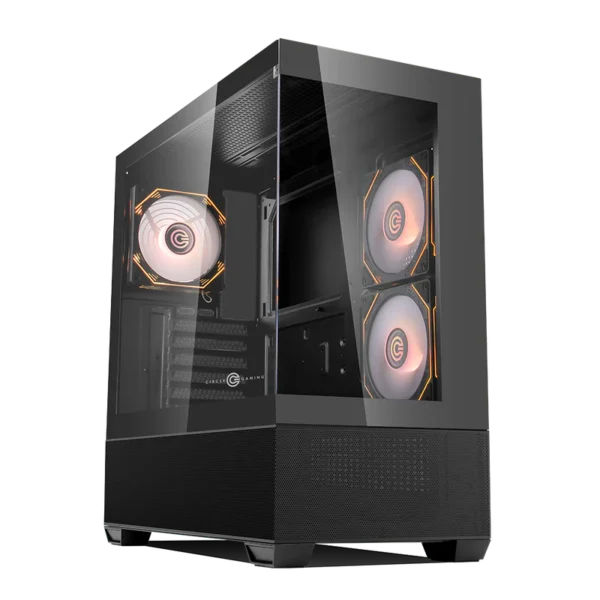 Defender ZX3 Mid-Tower Computer Case Gaming Cabinet - Black