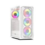 Elegantor X1 ARGB Mid-Tower Computer Case Gaming Cabinet - White