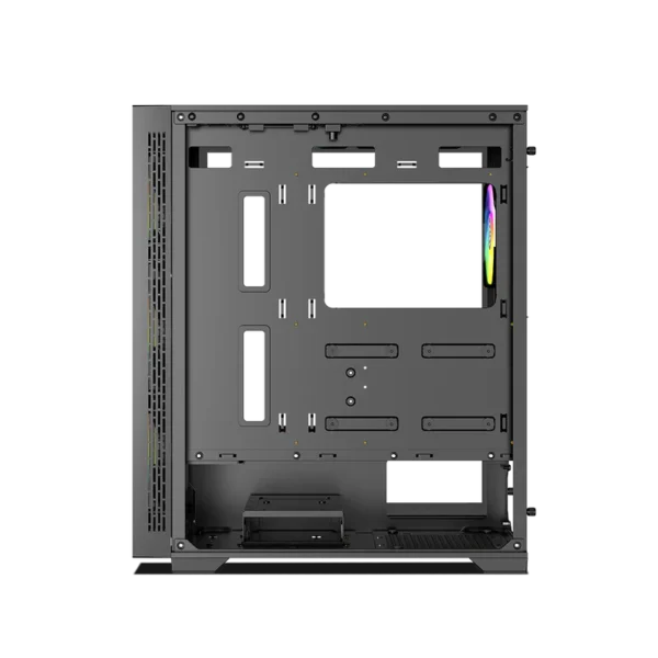 Furious Glass 240 ARGB Mid-Tower Computer Case Gaming Cabinet - Black - Image 2