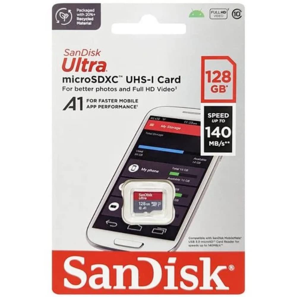 SANDISK ULTRA MICROSDXC UHS-I CARD 128 GB SPEED UPTO 140MB - Image 2