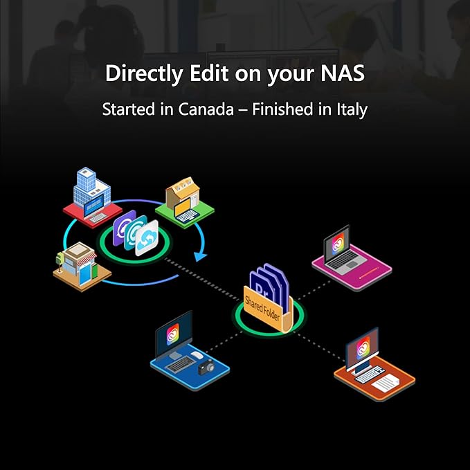 Asustor Lockerstor 4 Gen3 AS6804T, 4 Bay NAS, AMD Ryzen Quad-Core 2.3 GHz, 16GB RAM ECC DDR5, 4 M.2 NVMe Slots, Dual 5GbE and Dual 10GbE Port, USB4 Type-C, Network Attached Storage (Diskless) - Image 3